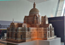 Model of Liverpool Metropolitan Cathedral as it was intended to be Wooden model of a very large religious building