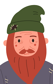 Not how I felt Cartoon showing the head of a glum bearded man